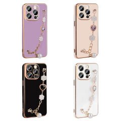 iPhone 15 Pro Max Kılıf El Tutamaçlı Kamera Korumalı Taka Silikon Kapak