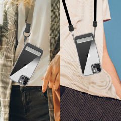 iPhone 14 Kılıf Standlı Şeffaf Silikon L-Stand Kapak