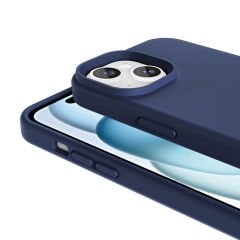 iPhone 14 Kılıf Magsafe Şarj Özellikli Sıvı Teknolojili Silinebilir Sert Lansman Kivi Kapak