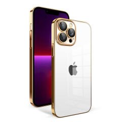 iPhone 13 Pro Kılıf Kamera Korumalı Renkli Çerçeveli  Garaj Kapak