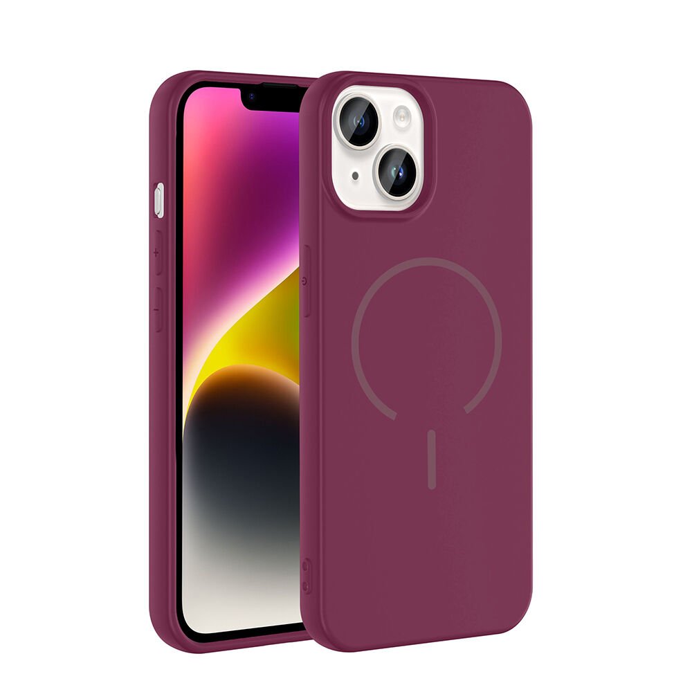 iPhone 13 Kılıf Meta Lansman M-Safe Kamera Korumalı içi Kadife Yumuşak Renkli Süet Silikon