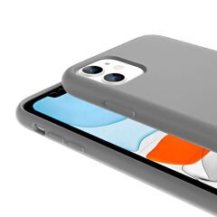 iPhone 11 Kılıf Magsafe Şarj Özellikli Sıvı Teknolojili Silinebilir Sert Lansman Kivi Kapak