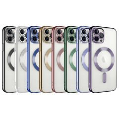 iPhone 13 Pro Kılıf Kamera Korumalı Kablosuz Wireless Şarj Özellikli Demre Kapak