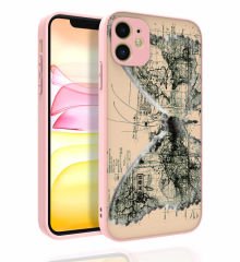 iPhone 11 Kılıf Desenli Kamera Korumalı Parlak  Nora Kapak