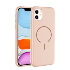 iPhone 11 Kılıf Meta Lansman M-Safe Kamera Korumalı içi Kadife Yumuşak Renkli Süet Silikon