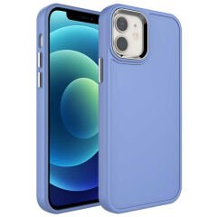 iPhone 11 Kılıf Metal Çerçeve ve Buton Tasarımlı Sert Botox Kapak