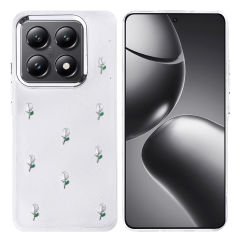 Xiaomi 14T Pro Kılıf Airbag Tasarımlı Simli Şeffaf  Kutup Kapak