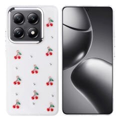 Xiaomi 14T Pro Kılıf Airbag Tasarımlı Simli Şeffaf  Kutup Kapak