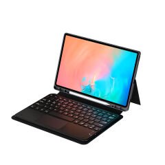 Samsung Galaxy Tab S11 Ultra Border Keyboard Bluetooh Bağlantılı Standlı Klavyeli Tablet Kılıfı
