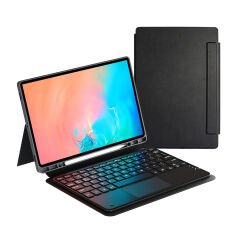 Samsung Galaxy Tab S11 Ultra Border Keyboard Bluetooh Bağlantılı Standlı Klavyeli Tablet Kılıfı