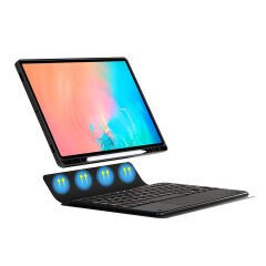 Samsung Galaxy Tab S11 Ultra Border Keyboard Bluetooh Bağlantılı Standlı Klavyeli Tablet Kılıfı