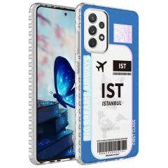 Samsung Galaxy A73 Airbag Kenarlı Renkli Desenli Silikon Elegans Kapak kılıf