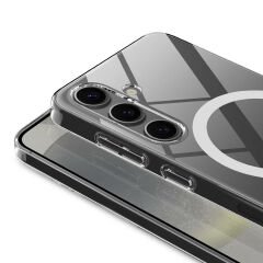 Samsung Galaxy S24 Plus Kılıf Kamera Korumalı Magsafe Sert PC Porto Kapak
