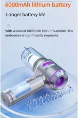 17000 Pa 100 Watt Yüksek Üfleme Ve Çekme Güçü ile Kablosuz Şarjlı Araç Süpürge 6000 Amper Batarya Çanta Hediyeli