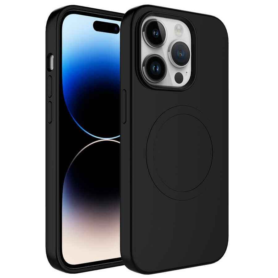 iPhone 12 Pro Kılıf Magsafe Wireless Şarj Özellikli Pastel Renk Silikon Plas Kapak