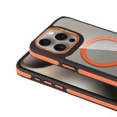 iPhone 15 Pro Kılıf Magsafe Şarj Özellikli Mat Görünümlü Solo Kapak