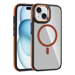 iPhone 15 Kılıf Magsafe Şarj Özellikli Mat Görünümlü Solo Kapak
