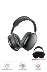 P9 Air Pro Max Kablosuz 5.3 Mikrofonlu Sd Kart Girişli Aux Kablolu Bluetooth Kulaklık Kılıf Hediyeli