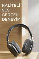 P9 Air Pro Max Kablosuz 5.3 Mikrofonlu Sd Kart Girişli Aux Kablolu Bluetooth Kulaklık Kılıf Hediyeli