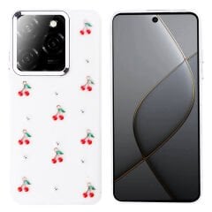 Tecno Spark 20 Pro 5G Kılıf Airbag Tasarımlı Simli Şeffaf Kutup Kapak