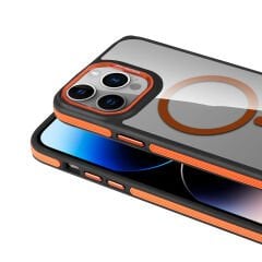 iPhone 14 Pro Kılıf Magsafe Şarj Özellikli Mat Görünümlü Solo Kapak