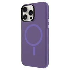 iPhone 15 Pro Kılıf Magsafe Şarj Özellikli Buzlu Transparan C-Pro Sert Kapak