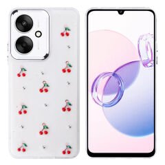 Xiaomi Poco C65 Kılıf Airbag Tasarımlı Simli Şeffaf Kutup Kapak