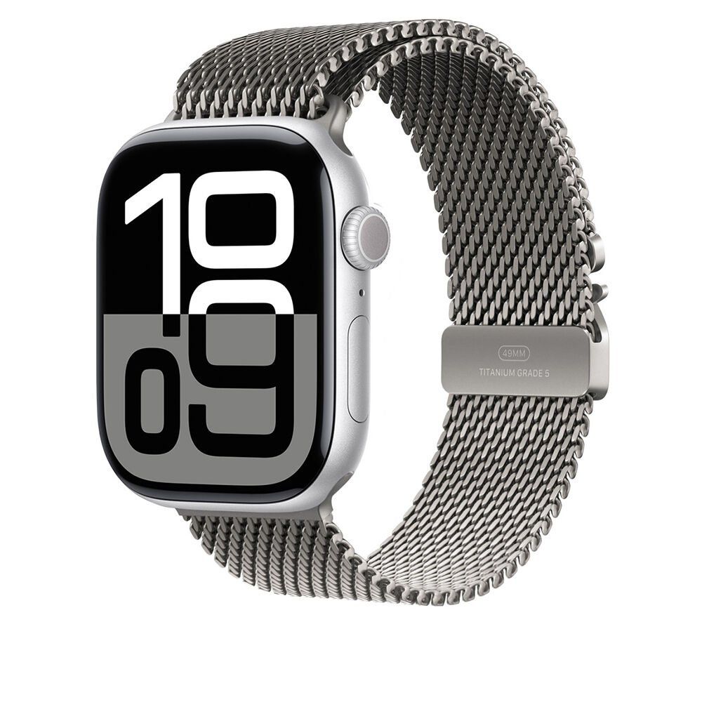 Apple Watch 7 45mm KRD-100 Titanyum Hasır Kordon