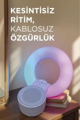 D65 Beyaz RGB Işıklı Kablosuz Bluetooth Hoparlör