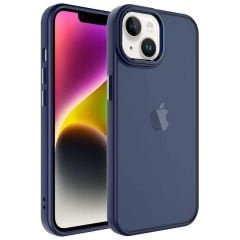 iPhone 14 Plus Kılıf Buzlu Sert PC May Kapak