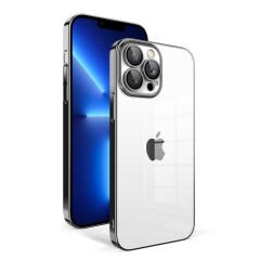 iPhone 12 Pro Kılıf Kamera Korumalı Renkli Çerçeveli Garaj Kapak