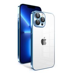 iPhone 12 Pro Kılıf Kamera Korumalı Renkli Çerçeveli Garaj Kapak