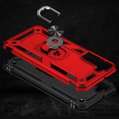 Samsung Galaxy S22 Plus Kılıf Vega Tank Sert Yüzüklü Standlı Zırh Koruma Kapak