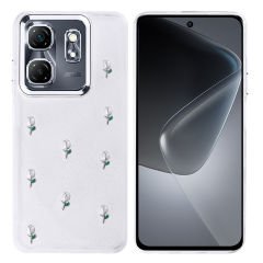 İnfinix Smart 9 Kılıf Airbag Tasarımlı Simli Şeffaf Kutup Kapak