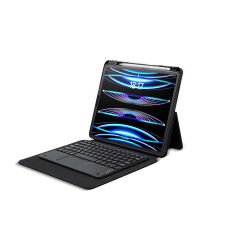 iPad Pro 13 2025 M5 Uyumlu Border Keyboard Bluetooh Bağlantılı Standlı Klavyeli Tablet Kılıfı