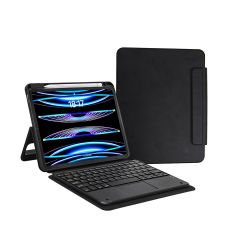 iPad Pro 11 2024 Uyumlu Border Keyboard Bluetooh Bağlantılı Standlı Klavyeli Tablet Kılıfı