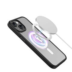 iPhone 14 Plus Kılıf Wireless Şarj Özellikli Hibrit Magsafe Kapak