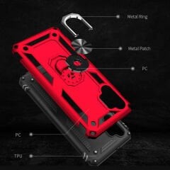 Samsung Galaxy A23 Kılıf Vega Tank Sert Yüzüklü Standlı Zırh Koruma Kapak