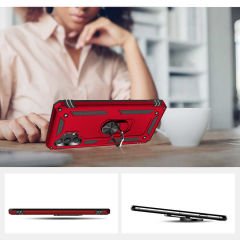 Samsung Galaxy A23 Kılıf Vega Tank Sert Yüzüklü Standlı Zırh Koruma Kapak