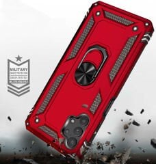 Samsung Galaxy A23 Kılıf Vega Tank Sert Yüzüklü Standlı Zırh Koruma Kapak