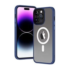iPhone 13 Pro Kılıf Wireless Şarj Özellikli Hibrit Magsafe Kapak