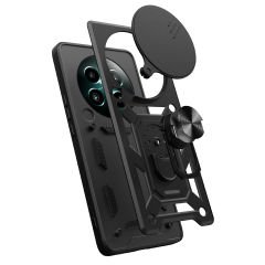 Realme 12 Plus Kılıf Magnetik Standlı Kamera Korumalı Sürgülü Vega Kapak