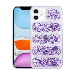 iPhone 12 Kılıf Kamera Korumalı Simli Airbag'li  Dalga Kapak