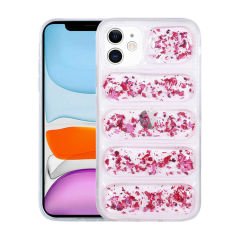 iPhone 12 Kılıf Kamera Korumalı Simli Airbag'li  Dalga Kapak