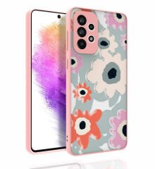 Samsung Galaxy A73 Desenli Kamera Korumalı Parlak Nora Kapak kılıf