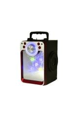 822S Ledli Kumandalı Bluetooth Hoparlör Usb-Tf-Fm Radyo Siyah