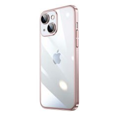 iPhone 13 Kılıf Sert PC Renkli Çerçeveli  Riksos Kapak