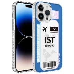 iPhone 13 Pro Kılıf Airbag Kenarlı Renkli Desenli Silikon Elegans Kapak