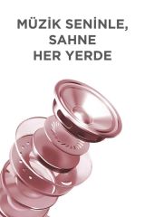 04 Pembe RGB Sevimli Figürlü Mikrofonlu Karaoke Bluetooth Hoparlör