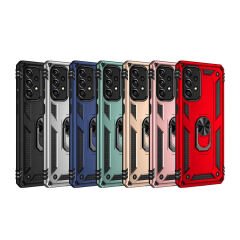 Samsung Galaxy A73 Kılıf Vega Tank Sert Yüzüklü Standlı Zırh Koruma Kapak